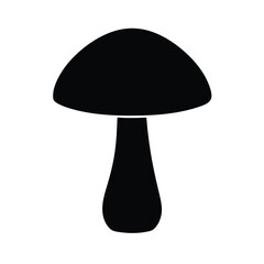 Mushroom vector silhouette