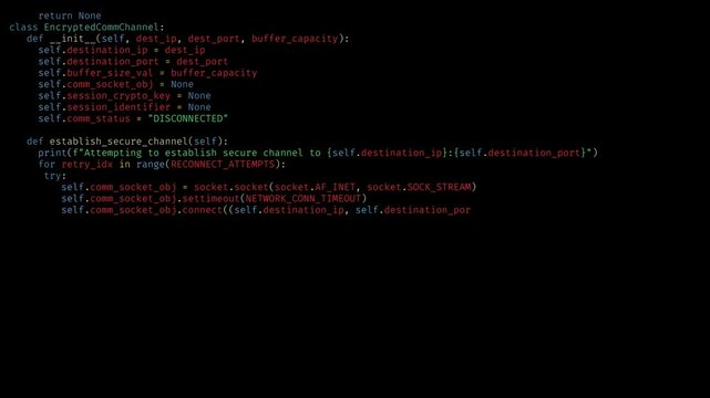 Programming language simulation shows letters appearing one by one on screen as if typed individually by a human operator on a keyboard