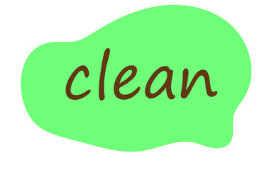 clear text on a green background,
