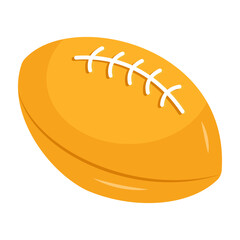 American football icon, isometric design of rugby