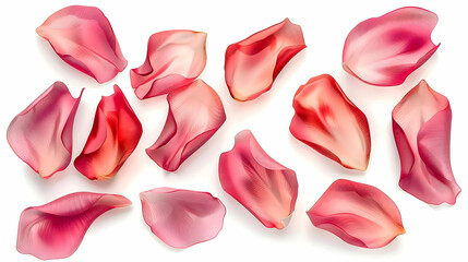 Fototapeta premium Artificial rose petals 
