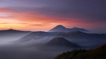 Volcano landscape.