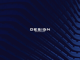 Premium background design with curved dark blue lines pattern. Vector horizontal template for digital luxury business banner, contemporary formal invitation, luxury voucher, prestigious gift certifica
