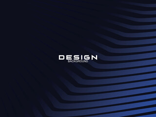 Premium background design with curved dark blue lines pattern. Vector horizontal template for digital luxury business banner, contemporary formal invitation, luxury voucher, prestigious gift certifica