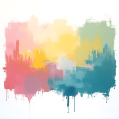 Fototapeta premium Abstract colorful watercolor paint splash texture