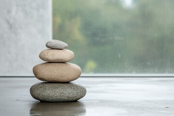 Calm and serene natural environment promoting mental health