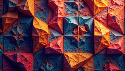 Intricate geometric tessellation with bold lines and shapes , zigzag, precision, repeat