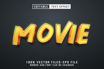 Movie 3d Text -  Editable Text Effect