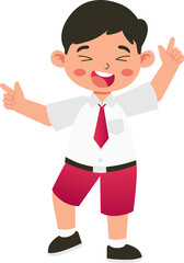 Cute Elementary School Students