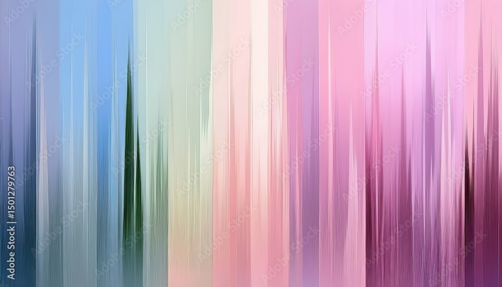 Fototapete ethereal gradient spire texture with pastel vertical streaks for abstract background, web layout, or
