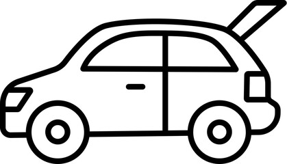 cartoon car icon
