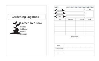 gardening log book interior amazon