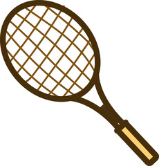 Tennis Racket with Wooden Handle