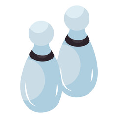 Skittles icon in isometric design 