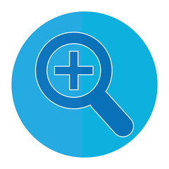 Obraz premium The zoom in out icon symbol can be used on several platforms