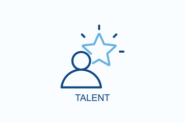 Talent Icon Or Logo Isolated Vector Illustration