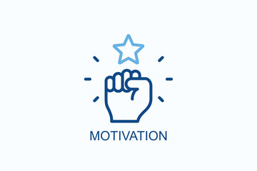 Motivation Icon Or Logo Isolated Vector Illustration