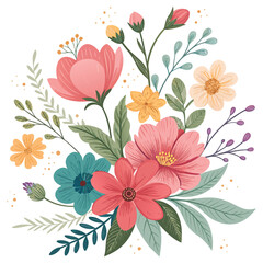 floral background with flowers