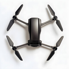 Sleek Matte Black Foldable Drone