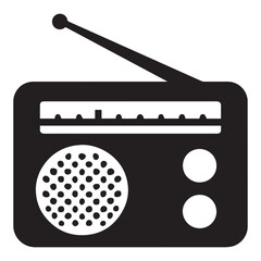retro radio vector illustration