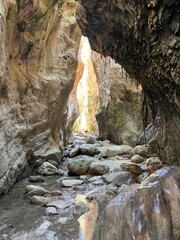 waterfall in the mountains