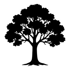 vector tree silhouette
