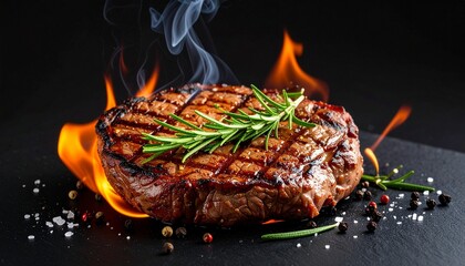 grilled meat on the grill