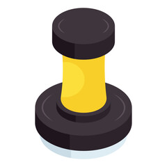 A unique design icon of stamp