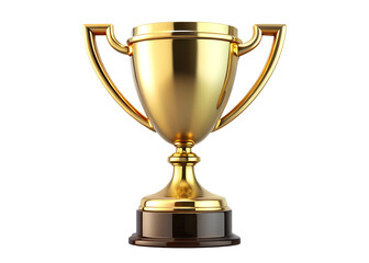 Fototapeta premium simple golden trophy clipart png image on transparent background