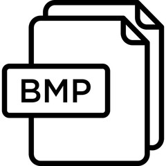 Bmp file line icon