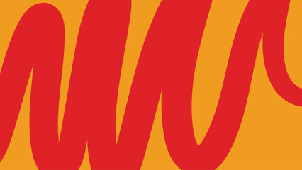 Doodle Circles and X Marks on Red