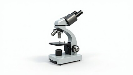 microscope isolated on white