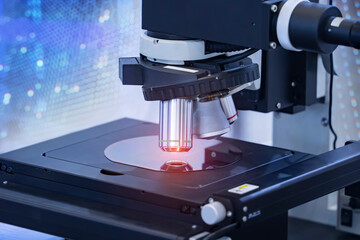 Microscope Used for Imaging Silicon Chips and Electronic Devices