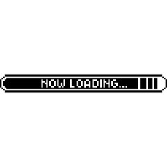 Pixel Art Loading Bar - Retro Progress Bar Icons. Game UI elements 