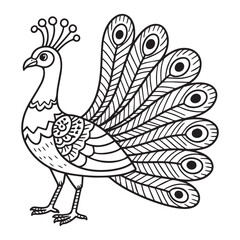 Elegant form and vibrant plumage, set against a clean white background.