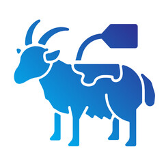 Two goats with labels for sacrificial purposes