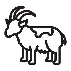 Goat icon for animal sacrifice in Eid al-Adha