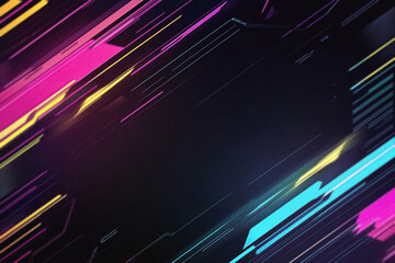 Digital Colored Neon Overlay with Vibrant Glowing Effects, Futuristic Light Patterns, and Abstract Color Transitions – Modern Cyberpunk Design for Creative and Artistic Projects