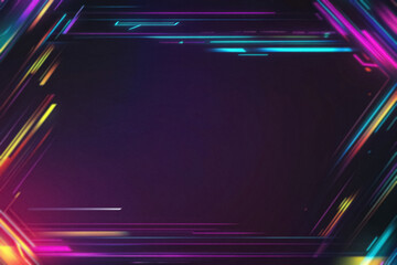 Digital Colored Neon Overlay with Vibrant Glowing Effects, Futuristic Light Patterns, and Abstract Color Transitions – Modern Cyberpunk Design for Creative and Artistic Projects
