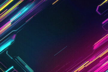 Digital Colored Neon Overlay with Vibrant Glowing Effects, Futuristic Light Patterns, and Abstract Color Transitions – Modern Cyberpunk Design for Creative and Artistic Projects