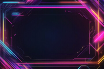 Digital Colored Neon Overlay with Vibrant Glowing Effects, Futuristic Light Patterns, and Abstract Color Transitions – Modern Cyberpunk Design for Creative and Artistic Projects