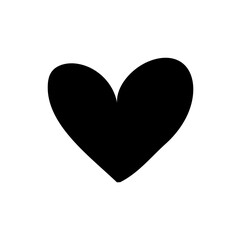 Hearts vector set on white background