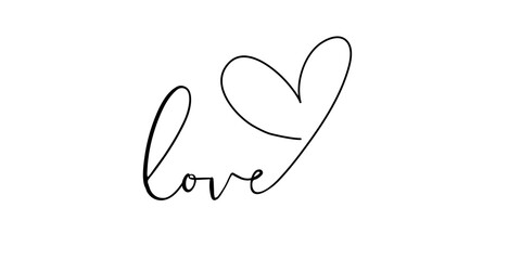 handwritten lettering love with love.