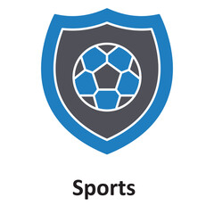 Obraz premium Sports insurance :Vector Icon which can easily modify or edit