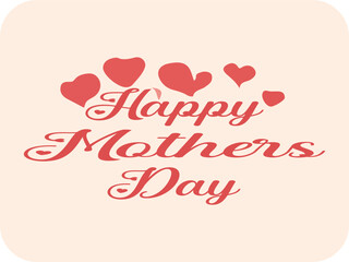 Naklejka premium Happy mothers day