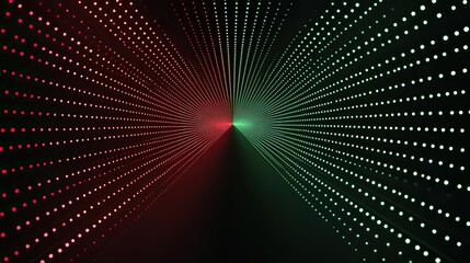 Fototapeta premium A dark background with symmetrical red and green light 