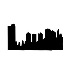 Fototapeta premium City ​​Silhouette Illustration