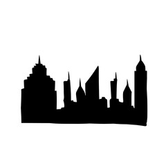 Naklejka premium City ​​Silhouette Illustration