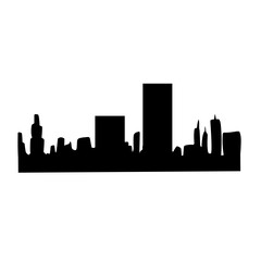 Naklejka premium City ​​Silhouette Illustration