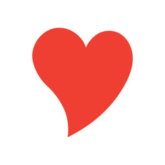 Hearts vector set on white background